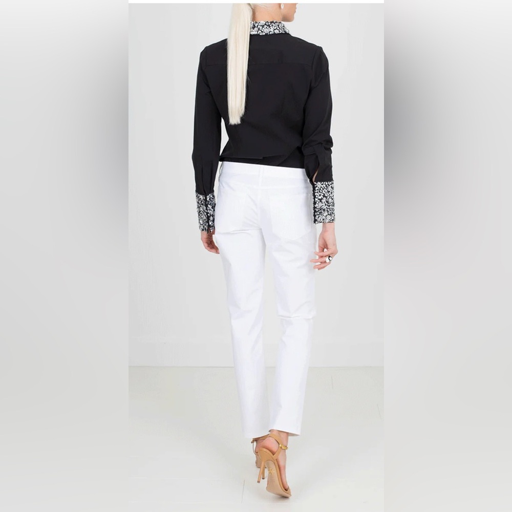 Michael Kors black rhinestone shirt - Picture 2 of 4